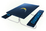 Los Angeles Chargers NFL Picnic Table Bench Chair Set Outdoor Cover