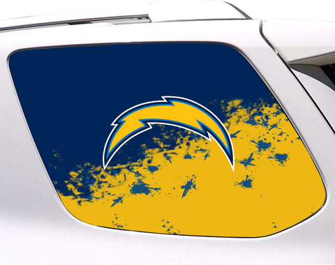 Los Angeles Chargers NFL Rear Side Quarter Window Vinyl Decal Stickers Fits Toyota 4Runner