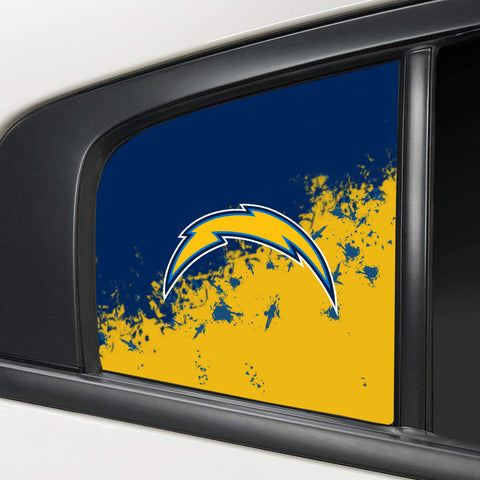 Los Angeles Chargers NFL Rear Side Quarter Window Vinyl Decal Stickers Fits Dodge Charger