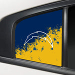 Los Angeles Chargers NFL Rear Side Quarter Window Vinyl Decal Stickers Fits Dodge Charger