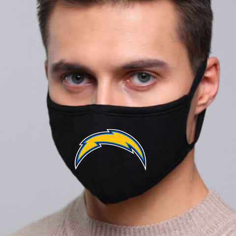 Los Angeles Chargers NFL Face Mask Cotton Guard Sheild 2pcs
