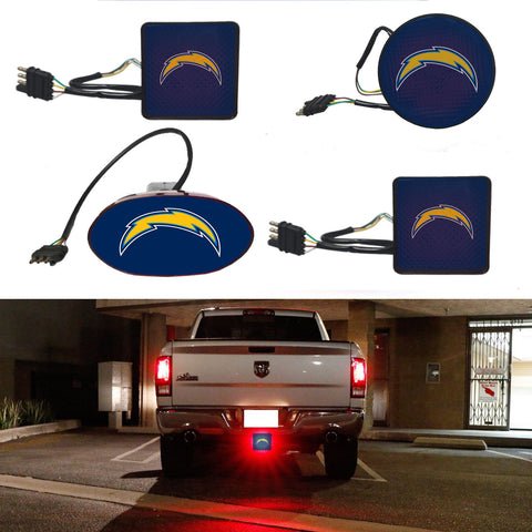 Los Angeles Chargers NFL Hitch Cover LED Brake Light for Trailer
