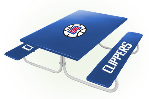 Los Angeles Clippers NBA Picnic Table Bench Chair Set Outdoor Cover