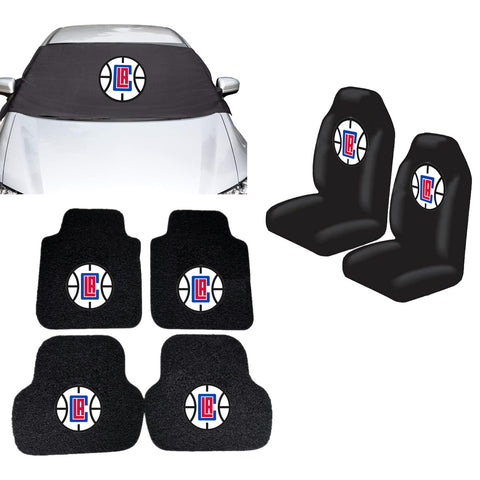 Los Angeles Clippers NBA Car Front Windshield Cover Seat Cover Floor Mats