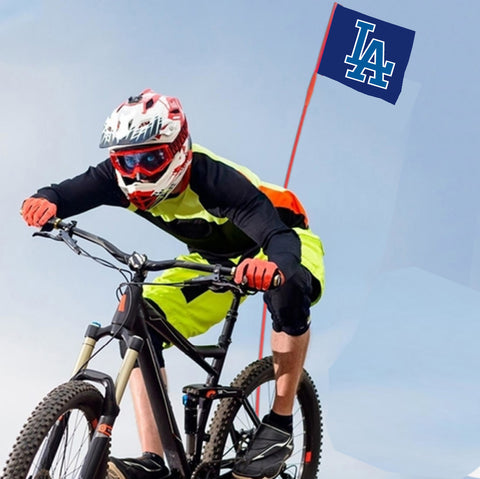 Los Angeles Dodgers MLB Bicycle Bike Rear Wheel Flag
