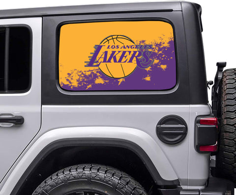 Los Angeles Lakers NBA Rear Side Quarter Window Vinyl Decal Stickers Fits Jeep Wrangler