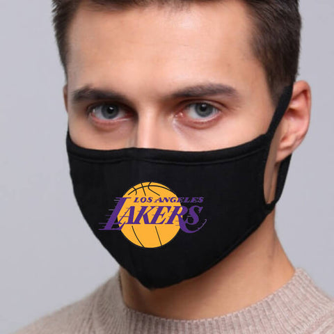 Los Angeles Lakers NBA Face Mask Cotton Guard Sheild 2pcs