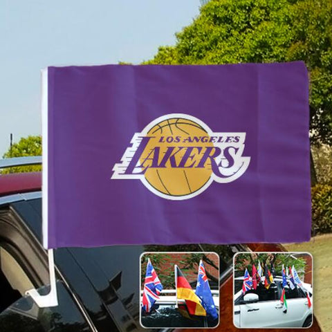 Los Angeles Lakers NBA Car Window Flag