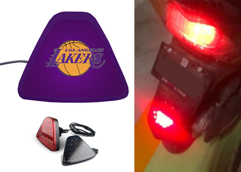 Los Angeles Lakers NBA Car Motorcycle tail light LED brake flash Pilot rear