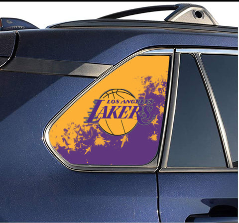 Los Angeles Lakers NBA Rear Side Quarter Window Vinyl Decal Stickers Fits Toyota Rav4