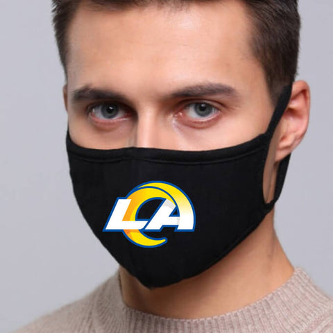 Los Angeles Rams NFL Face Mask Cotton Guard Sheild 2pcs