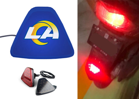 Los Angeles Chargers NFL Car Motorcycle tail light LED brake flash Pilot rear