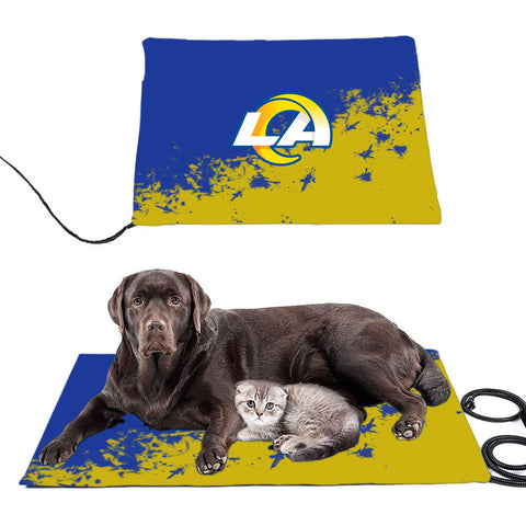 Los Angeles Rams NFL Pet Heating Pad Constant Heated Mat
