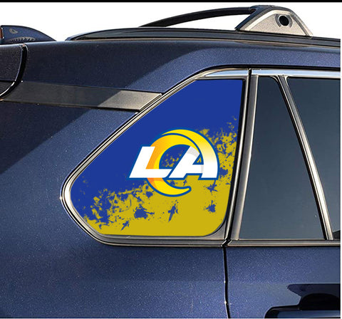 Los Angeles Rams NFL Rear Side Quarter Window Vinyl Decal Stickers Fits Toyota Rav4