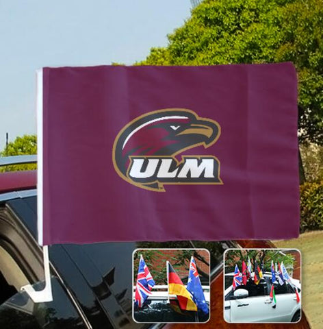 Louisiana-Monroe Warhawks NCAAB Car Window Flag