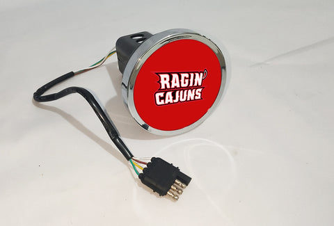 Louisiana Ragin' Cajuns NCAA Hitch Cover LED Brake Light for Trailer