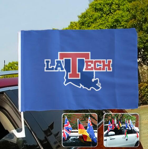Louisiana Tech Bulldogs NCAAB Car Window Flag