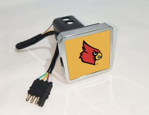 Louisville Cardinals NCAA Hitch Cover LED Brake Light for Trailer