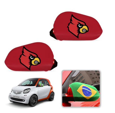 Louisville Cardinals NCAAB Car rear view mirror cover-View Elastic