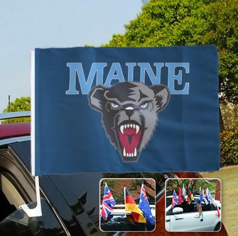 Maine Black Bears NCAAB Car Window Flag
