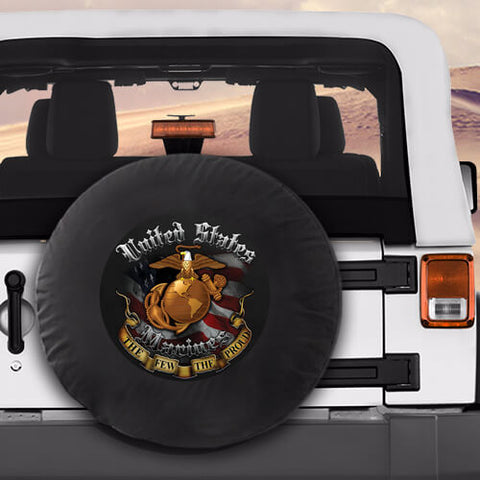 Marines The-Few-The-Proud Military Spare Tire Cover