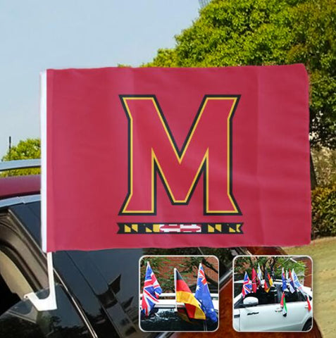 Maryland Terrapins NCAAB Car Window Flag