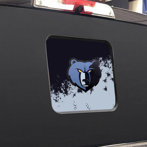 Memphis Grizzlies NBA Rear Back Middle Window Vinyl Decal Stickers Fits Dodge Ram GMC Chevy Tacoma Ford