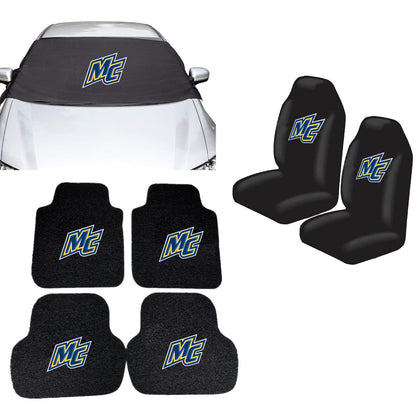 Merrimack Warriors NCAA Car Front Windshield Cover Seat Cover Floor Mats