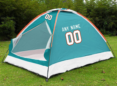 Miami Dolphins NFL Camping Dome Tent Waterproof Instant