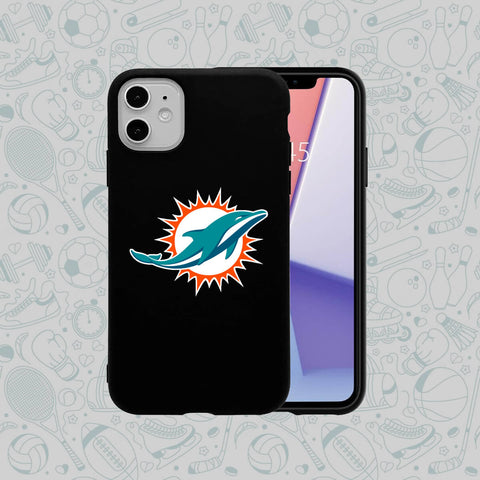 Phone Case Rubber Plastic NFL-Miami Dolphins Print