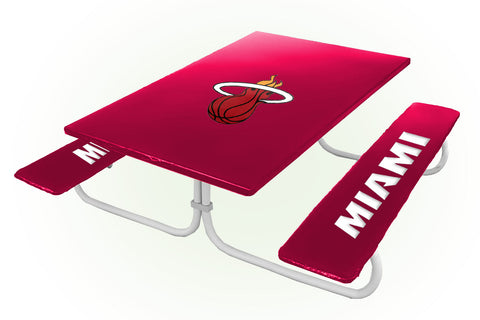 Miami Heat NBA Picnic Table Bench Chair Set Outdoor Cover