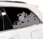 Miami Heat NBA Rear Side Quarter Window Vinyl Decal Stickers Fits Jeep Grand