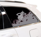 Miami Heat NBA Rear Side Quarter Window Vinyl Decal Stickers Fits Jeep Grand
