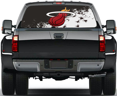Miami Heat NBA Truck SUV Decals Paste Film Stickers Rear Window