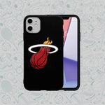 Phone Case Rubber Plastic NBA-Miami Heat  Print