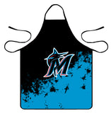 Miami Marlins MLB BBQ Kitchen Apron Men Women Chef