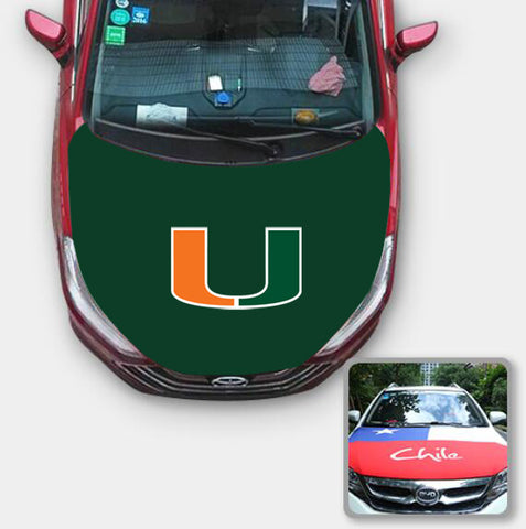 Miami (FL) Hurricanes NCAA Car Auto Hood Engine Cover Protector