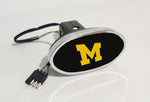 Michigan Wolverines NCAA Hitch Cover LED Brake Light for Trailer