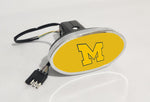 Michigan Wolverines NCAA Hitch Cover LED Brake Light for Trailer