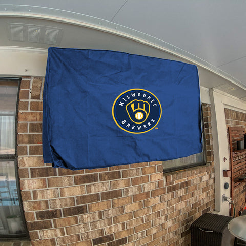 Milwaukee Brewers MLB Outdoor Heavy Duty TV Television Cover Protector