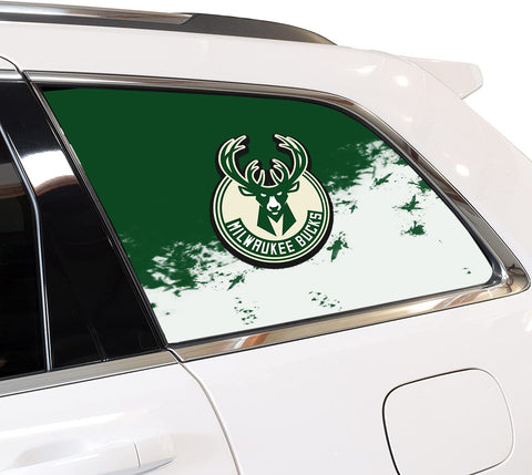 Milwaukee Bucks NBA Rear Side Quarter Window Vinyl Decal Stickers Fits Jeep Grand