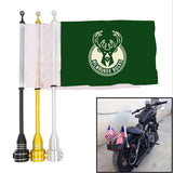 Milwaukee Bucks NBA Motocycle Rack Pole Flag