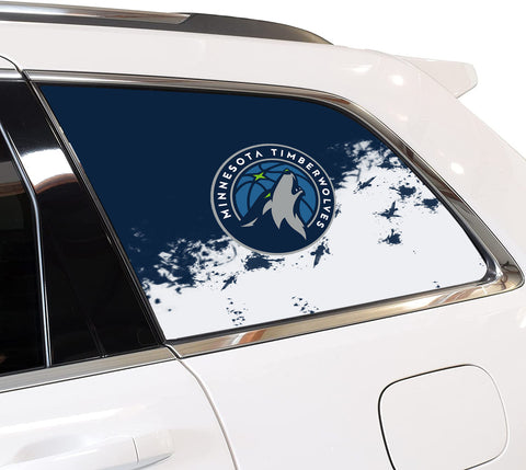 Minnesota Timberwolves NBA Rear Side Quarter Window Vinyl Decal Stickers Fits Jeep Grand