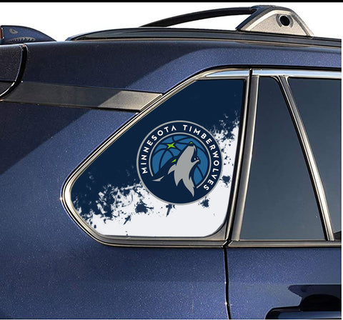 Minnesota Timberwolves NBA Rear Side Quarter Window Vinyl Decal Stickers Fits Toyota Rav4