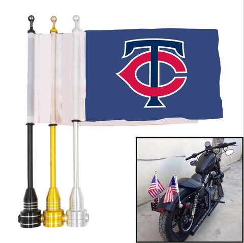 Minnesota Twins MLB Motocycle Rack Pole Flag