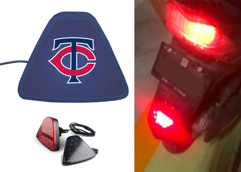 Minnesota Twins MLB Car Motorcycle tail light LED brake flash Pilot rear