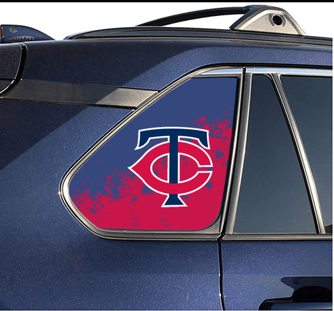 Minnesota Twins MLB Rear Side Quarter Window Vinyl Decal Stickers Fits Toyota Rav4