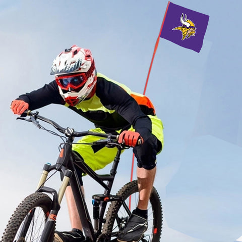 Minnesota Vikings NFL Bicycle Bike Rear Wheel Flag