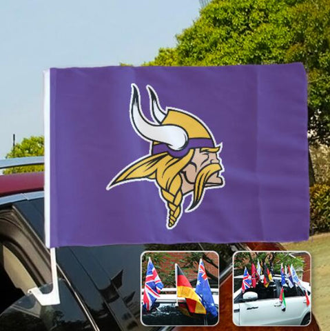 Minnesota Vikings NFL Car Window Flag