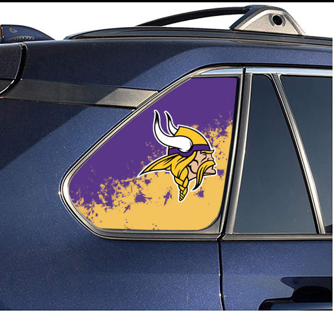 Minnesota Vikings NFL Rear Side Quarter Window Vinyl Decal Stickers Fits Toyota Rav4